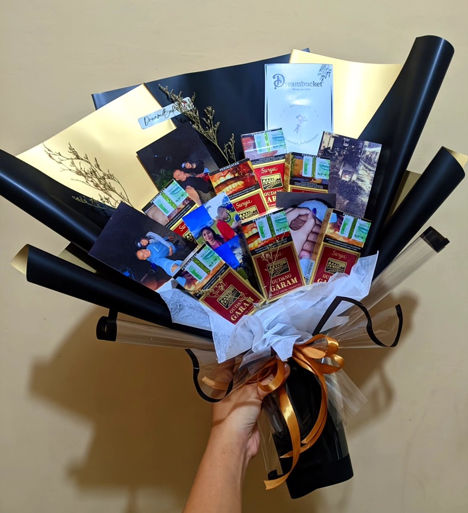 Buket Rokok + Foto