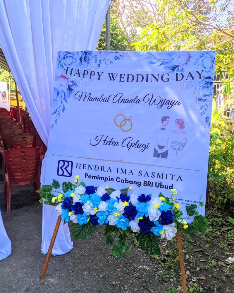 Papan Bunga Wedding