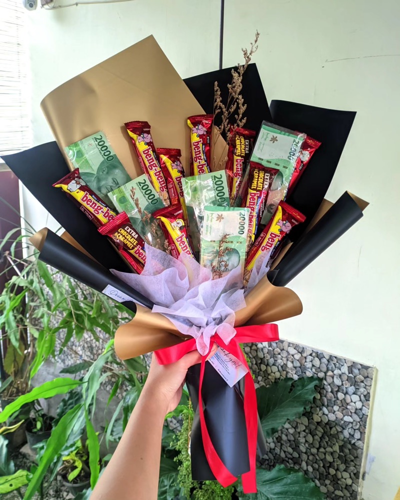 Buket Snack Mix Uang wisuda