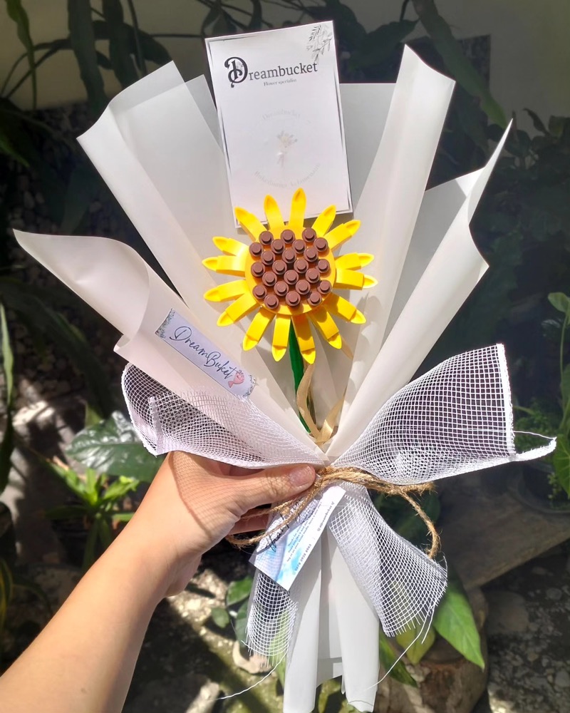 Korean Bouquet Lego Sunflower