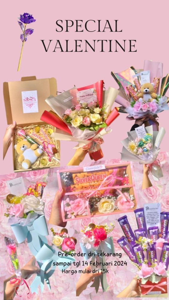 Yukk Boleh di pilih varian kado valentine nya y guys Khusus Buket di buat sesuai request y…