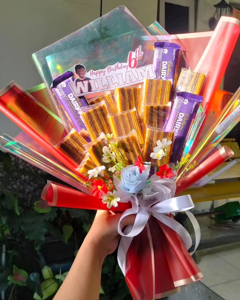 Buket Kue nii guys gemes banget wkwkw Anti-mainstream wkwkwk