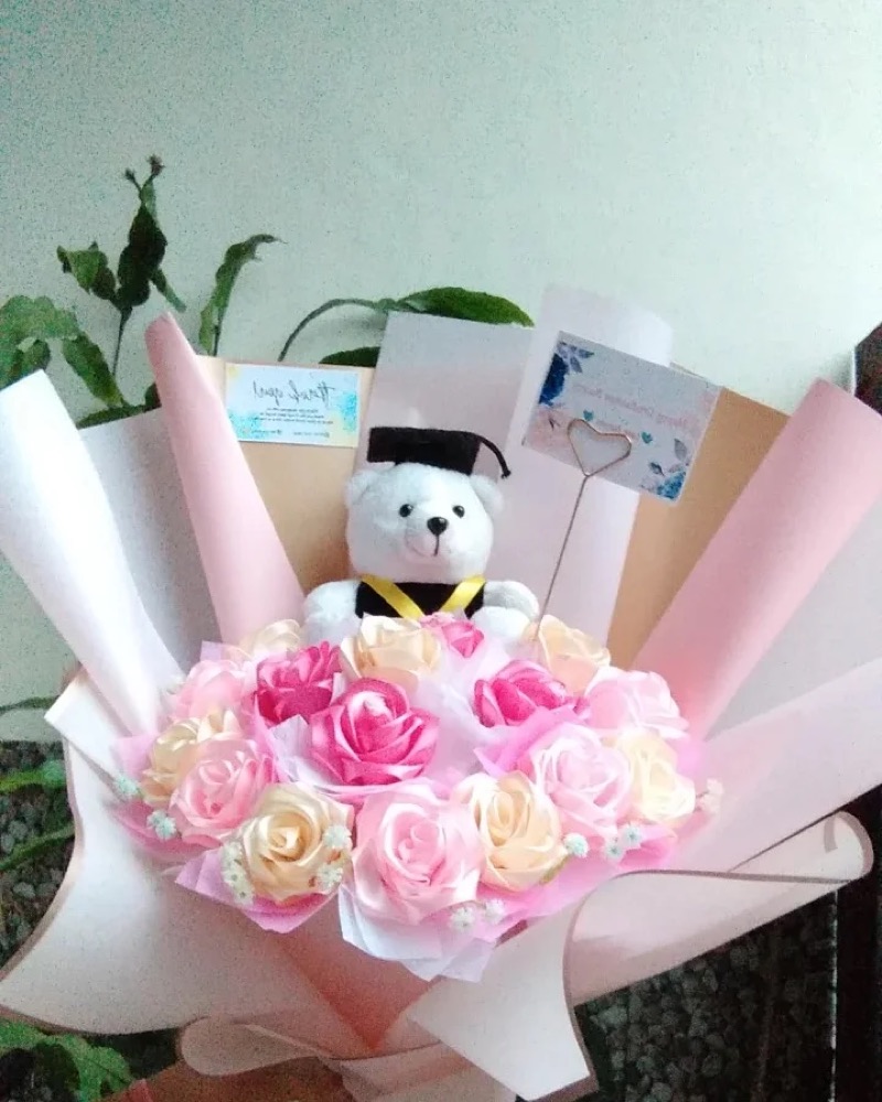 Buket size jumbo guyss cantik bangett siih warnanya guyss
